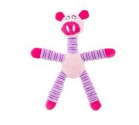 ZGHQHCDRH 3 pièces de Jouets for Chiens, Jouets de Grands Personnages résistants aux morsures, Ours éléphant, cochons, Jouets sonores d'animaux(Pig)