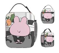 ZGHQHCDRH A-Asamimichans Sac À Lunch pour Enfant Bureau Imprimer Boîte À Lunch Mode Extérieur Pique-Glacière Sac Portable Oxford Thermique Tote Sac À Main