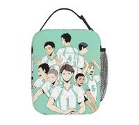 ZGHQHCDRH Aoba Johsai Volley-Ball Sac à Lunch isolé étanche Anime Haikyuu Lunch Container Sac Thermique Boîte à Lunch fourre-Tout Sacs à Main de Nourriture