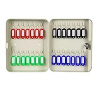 ZGHQHCDRH Armoire à clés, Boîte à clés Murale Grande capacité 20/28/32/45/48 en Option(Beige with Label,28 Keys)