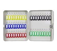 ZGHQHCDRH Armoire à clés, Boîte à clés Murale Grande capacité 20/28/32/45/48 en Option(Beige with Label,45 Keys)