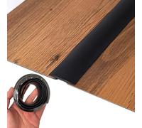 ZGHQHCDRH Bandes de séparation for seuil de Porte Plat - Protection des Bords en PVC for Les Joints de Sol, Longueur 1 m - 20 m, Largeur 4 cm(Black,L5m)
