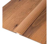 ZGHQHCDRH Bandes de séparation for seuil de Porte Plat - Protection des Bords en PVC for Les Joints de Sol, Longueur 1 m - 20 m, Largeur 4 cm(Wood Grain,L11m)