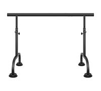 ZGHQHCDRH Barre de Ballet, Barre de Danse Portable for Salle Gym à Domicile, Barre Horizontale intérieure en Acier épais réglable 3 Niveaux avec Plaque Base Plus Grande, Ballet for Studio(Black)