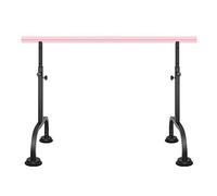 ZGHQHCDRH Barre de Ballet, Barre de Danse Portable for Salle Gym à Domicile, Barre Horizontale intérieure en Acier épais réglable 3 Niveaux avec Plaque Base Plus Grande, Ballet for Studio(Pink)