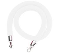 ZGHQHCDRH barrière, Corde de Poteau VIP for hôtels/théâtres, Corde de barrière de contrôle des foules de sécurité, for Banque, hôtel, hôpital, Facile à Installer/(White,Length 2.7M/8.9Ft/106In)