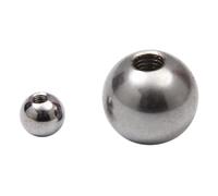 ZGHQHCDRH Billes en Acier fileté, Acier Inoxydable 304 Massif avec Bille en Acier filetée, vis à tête sphérique M20, diamètre : 40 mm-60 mm, Semi-filetée(40mm*m8[1pcs])
