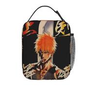 ZGHQHCDRH Bleach Ichigo Kurosaki Sac à Lunch isolé Portable Lunch Container Sac Isotherme Fourre-Tout Boîte à Lunch Plage en Plein air Fille Garçon