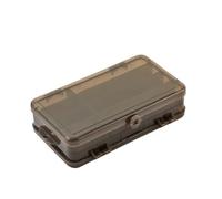 ZGHQHCDRH Boîte à leurres Portable Double Face 2 pièces, boîte d'accessoires for leurres, boîte de Rangement de matériel de pêche, boîte à Faux appâts for hameçons(Brown)