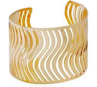 ZGHQHCDRH Bracelet, Bijoux réglables for Femmes, Bracelet à Breloques, Style Punk, Cerceau Creux, extrémité Ouverte, Manchette Large