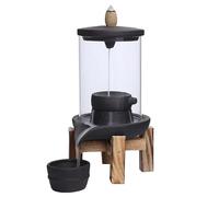 ZGHQHCDRH Brûleur d'encens à Reflux, Décorations créatives for la Maison, brûleur d'encens à refoulement Coupe-Vent, Ornements de Bureau Porte-Bonheur et paisibles, Fontaine Chandelier d'intérieur