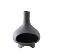 ZGHQHCDRH Brûleur d'encens à Reflux, Porte-encens Palo Santo en céramique - Élégant brûleur d'encens for la méditation, Le Yoga et décoration intérieure(Black Clay)