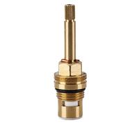 ZGHQHCDRH Cartouches pour robinets, Cartouche de Disque à Tige en céramique en Laiton, Inserts de Quart de Valve de Robinet, glande tournant 1/2 "pour Robinet de Cuisine et de Salle de Bains
