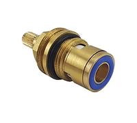 ZGHQHCDRH Cartouches pour robinets, Cartouches de Robinet de Remplacement, vannes de Robinet à Disque en céramique, Cartouches de Robinet Quart de Tour 20 Dents BSP 1/2 "20 cannelures,(Blue)