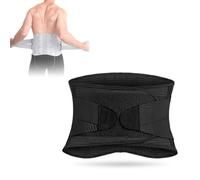 ZGHQHCDRH Ceinture, Ceinture Lombaire Noire réglable en Tourmaline Auto-chauffante, Ceinture magnétique, Soutien, Sangle de Taille arrière, soulage la Douleur, Hommes et Femmes(Black,L)