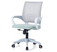 ZGHQHCDRH chaises d'ordinateur, Chaise de Bureau Simple, Chaise Ergonomique, relevable, conférence pivotante, d'ordinateur for la Maison, Simple/Gris(Mint Green)