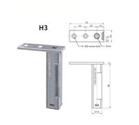 ZGHQHCDRH Charnière d'arbre De Porte for Réfrigérateurs, Ouverture Et Fermeture en Douceur sans Vis Supérieures((HW-H3) 1set)