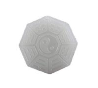 ZGHQHCDRH Collier avec pendentif en jade blanc naturel