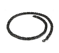 ZGHQHCDRH Collier Byzane, chaîne à maillons en acier inoxydable pour femme 50 cm