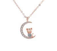 ZGHQHCDRH Collier en argent pour femme, Collier Horoscope du Zodiaque en Argent Sterling S925 Lune Zircon Signes Constellation Chaîne Tour de Cou Tendance Délicat Cadeau Bijoux for Ses Filles Couples