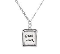 ZGHQHCDRH Collier en argent pour femme, Collier rétro sterling for femmes S925 en argent petits cubes bonne chance délicat tour de cou tendance collier chaîne cadeau bijoux for ses filles couples