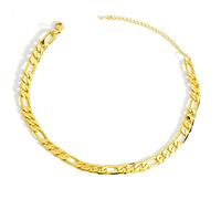 ZGHQHCDRH Colliers en chaîne Figaro remplis pour hommes et femmes, chaîne à maillons cubains de 5MM de large pour pendentif, bijoux Hip Hop, cadeaux