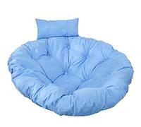 ZGHQHCDRH Coussin pour Chaise Suspendue, Chaise pivotante Ronde et épaisse, Grand Coussin de siège de Chaise hamac Suspendu avec Oreiller réglable, Coussin Lavable, Coussins de Chaise en rotin