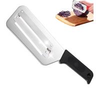 ZGHQHCDRH Couteau Râpe En Acier Inoxydable, Trancheuse Double Couche Améliorée, Nouveau Râpe À Légumes 2025,À Choux, De Cuisine, Convient Aux Légumes De Cuisine(Black)