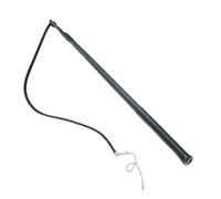 ZGHQHCDRH Fouet en Cuir de Vache for Berger Allemand, bâton d'entraînement for Chien, bâton de Frappe for Chien de Travail, artefact d'entraînement for Chien(Black)