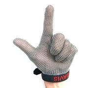 ZGHQHCDRH Gants anti-coupures en acier inoxydable, gants de sécurité for boucher, gants de protection for quincaillerie, gants de travail for hommes et femmes(1pcs/XL)