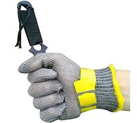 ZGHQHCDRH Gants anti-coupures, gants résistants aux coupures, gants de sécurité for boucher et chef, for main gauche ou droite, avec dragonne réglable(1PCS/L)