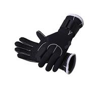 ZGHQHCDRH Gants de Natation et plongée Noirs 3 mm, Garde au Chaud, équipement avec Tuba, Anti-Rayures, for Voile, Kayak, Surf, pagaie(Dark Grey,L(Length25.5cm))
