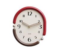ZGHQHCDRH Grande Horloge Murale, Horloge Murale en Bois, Horloge décorative for Salon, silencieuse, sans Tique, avec Batterie, Cadre Massif, de Campagne adaptée(Double Color 3D Style)