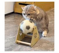 ZGHQHCDRH Griffoir for Chat, Balle en sisal résistante et sans Perte de Poils, Accessoire combiné for Chat (griffage et Escalade)(Football,M)