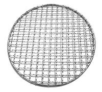 ZGHQHCDRH Grille de Barbecue Ronde en Fil d'acier Inoxydable, Filet en Maille, Supports en Acier Inoxydable, Grille de Pique-Nique, Outils de BBQ, Accessoires