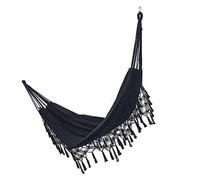 ZGHQHCDRH hamac de Camping, Lit balançoire d'arbre à Franges en macramé Classique en Coton Biologique Fait à la Main for Porche de Camping extérieur intérieur