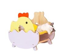 ZGHQHCDRH hamac pour Chat, Hamac en Bois for Votre Chat et Chien de Petite à Moyenne Taille, supporte jusqu'à 33 LB