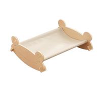 ZGHQHCDRH hamac pour Chat, Panier Confortable et Respirant for Animaux de Compagnie, for Chats Chiens Petite Moyenne Taille | Construction en Bois | Jouet for Chat(Beige)