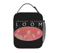 ZGHQHCDRH Imagine Dragons Loom Tour 2025 Accessoires Sac à Lunch Isotherme pour Sac de Stockage de Nourriture en Plein air Boîte à bento Isotherme Portable