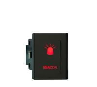 ZGHQHCDRH Interrupteur à bouton-poussoir 12 V 3 A, LED rouge, marche/arrêt, feux de recul, compatible avec VW AMAROK, Volkswagen, pièce rechange OEM(Beacon-R)