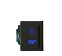 ZGHQHCDRH Interrupteur à bouton-poussoir LED bleu/ON OFF Spot feux de recul arrière gyrophare adapté pour VW AMAROK Volkswagen accessoires remplacement(Reverse camera-R)