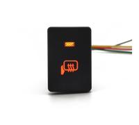 ZGHQHCDRH Interrupteur de chauffage rétroviseur à LED avec fil connexion, pour Toyota Prado accessoires voiture(Orange light)