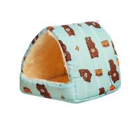 ZGHQHCDRH Jouets pour Hamsters, Lot de 2 Jouets colorés for Hamster, écureuil, Mini-Lapin, lit for Petit Animal, nid for Cochon d'Inde, A3 S(A4,M)