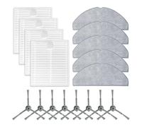 ZGHQHCDRH Kit De Filtres Et Tampons De Nettoyage for Brosse Latérale, Compatible avec Les Aspirateurs Lubluelu, L20, Honiture Et V8 Pro. Pièces Détachées for Aspirateurs