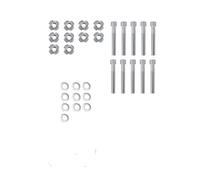ZGHQHCDRH Kit de Fixation for Mur d'escalade, en Bois, Aire Jeux, Sportifs, Mains et Pieds, for Support Cadre(Sliver 10pcs)