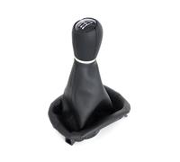 ZGHQHCDRH Levier Vitesse Voiture Pommeau Levier Vitesse En Matière synthétique PU Avec Couvercle Botte Pour Seat Leon 1 MK1 Toledo II MK2 1998-2005 1M0711113 5/6 Vitesses 12MM(6 Speed)