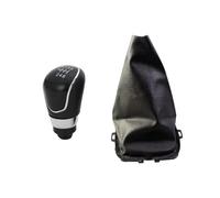 ZGHQHCDRH Levier Vitesse Voiture Pour Ford Fiesta 2008-2012 5/6 Vitesses MT Pommeau Levier Vitesse Manette Bâton Guêtre Couvercle Démarrage(6 Speed Black)