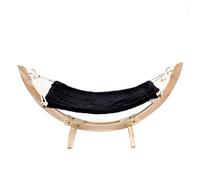 ZGHQHCDRH Lit pour Chat, Hamac 2 en 1 for Animaux de Compagnie, for Chats et Chiens Petite Moyenne Taille | Facile à Assembler | Construction Bois | Jouet for Chat(Beige)
