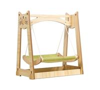 ZGHQHCDRH Lit pour Chat, Lit balançoire en Bois for Chat, hamac for avec Support, Peut accueillir Un ou Petit Chien de Taille Petite à Moyenne