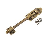 ZGHQHCDRH Loquet à barillet en cuivre épais - Serrure à pêne coulissant de 7,6 cm for portes et salles de bain | Modèle ancien avec vis de montage(10.5cm antique copper)